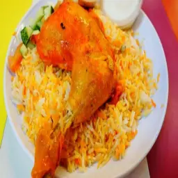 ربع دجاج مع رز